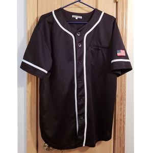 MENSFIELD Shirt XL Blue/White Baseball Men's